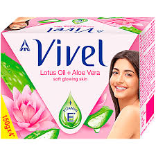Vivel Soap (Lotus Oil + Aloe Vera) 4+1