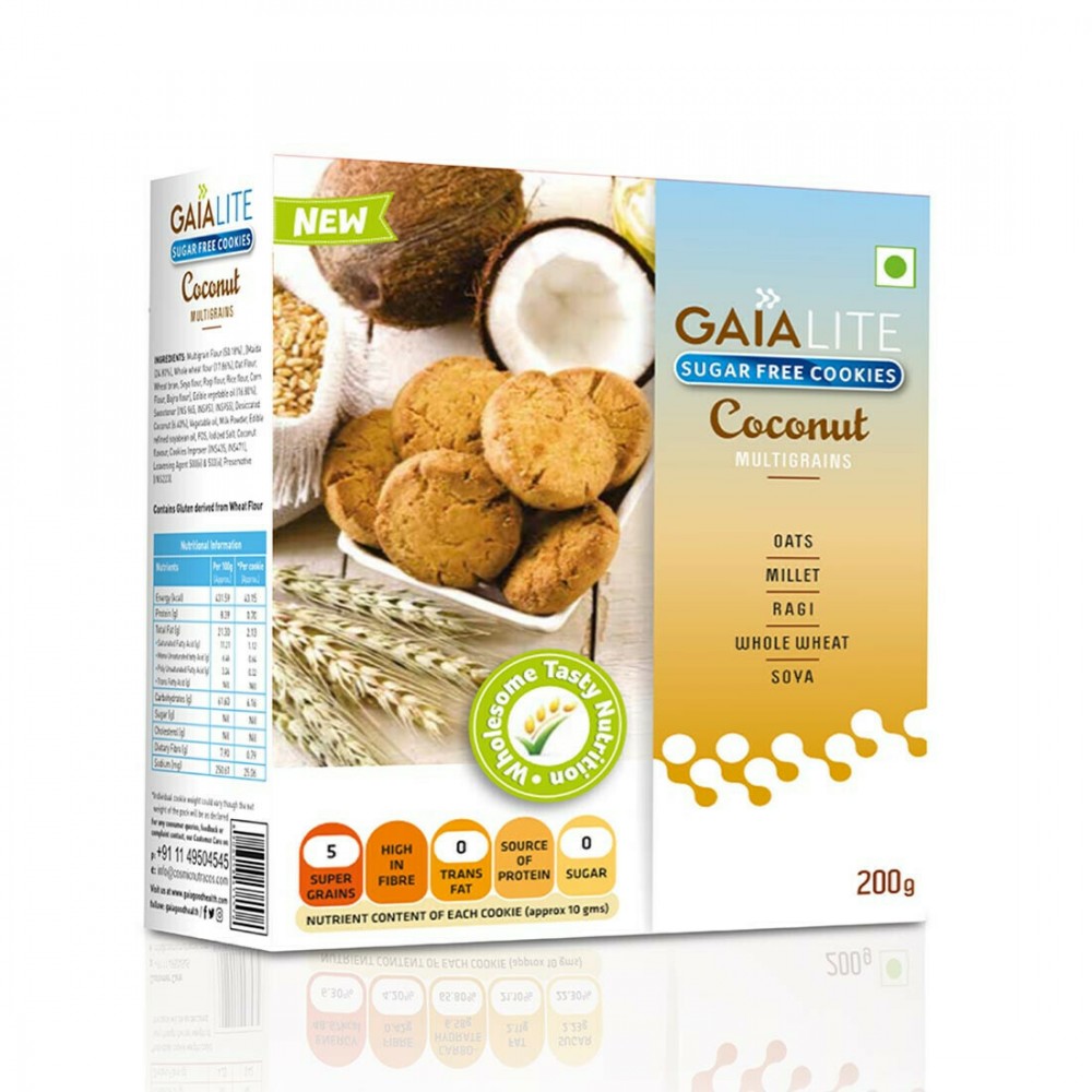 Gaia Lite Sugar Free  Coconut Cookies