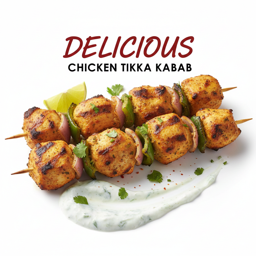Delicious Chicken Tikka Kabab