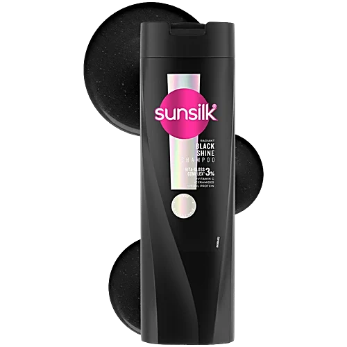 VSunsilk Radiant Black Shine Shampoo, 180 ml