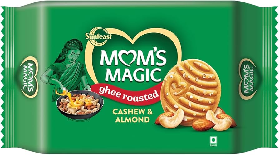 Mom's Magic Sunfeast Rich Cashew Almond Cookies Ghee roasted