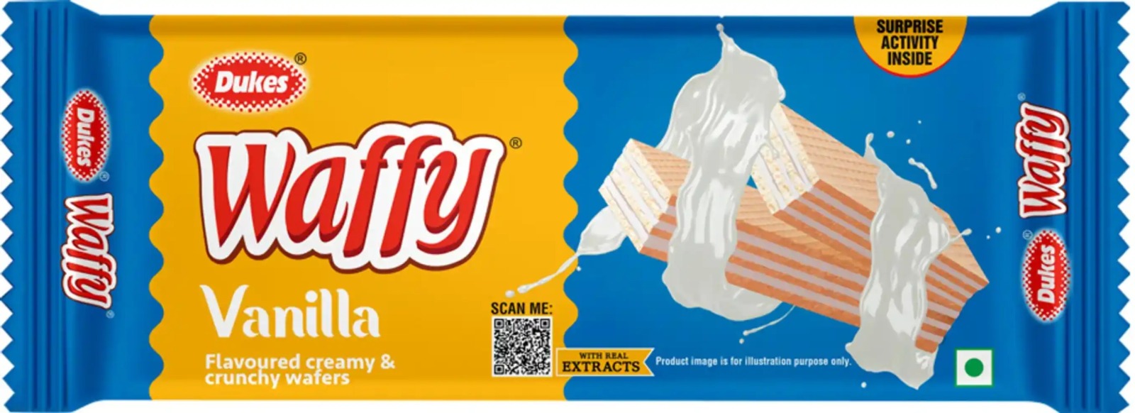 Dukes Waffy Vanilla Flavoured Creamy & Crunchy Wafers
