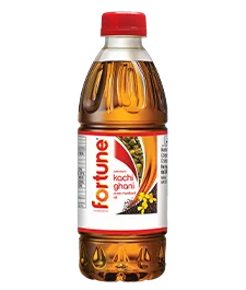 Fortune Kachi Ghani Mustard Oil 200ml bottle