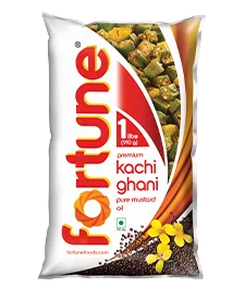 Fortune Kachi Ghani Mustard Oil 1 litr Pouch