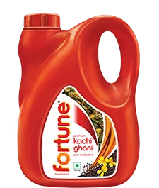 Fortune Kachi Ghani Mustard Oil 2 litr Jar