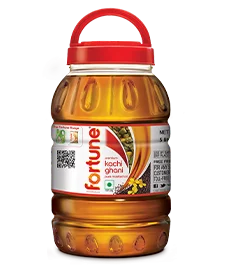 Fortune Kachi Ghani Mustard Oil 5 litr Pet Bharni