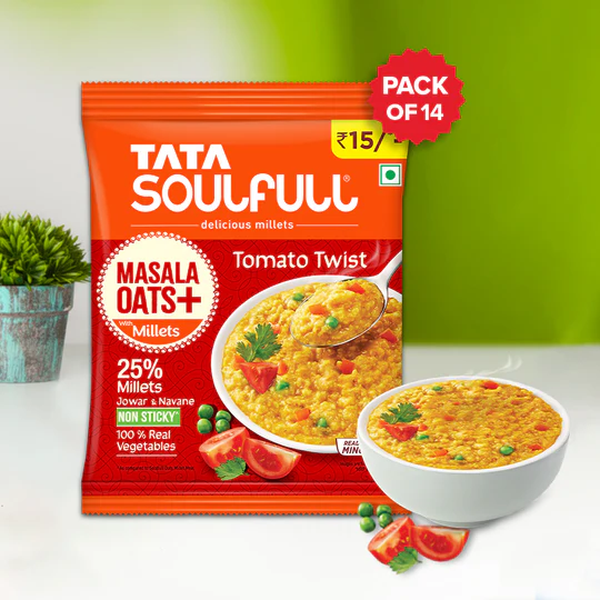 Masala Oats+ - Tomato Twist | 33g