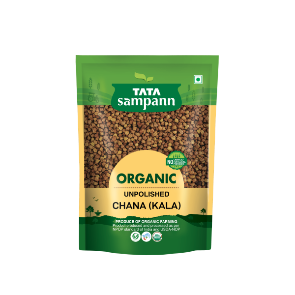 Tata Sampann Organic Unpolished Chana  (Kala)